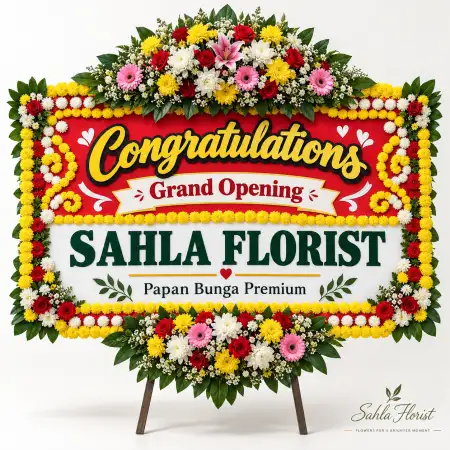 Papan Bunga Ucapan Selamat Prembun